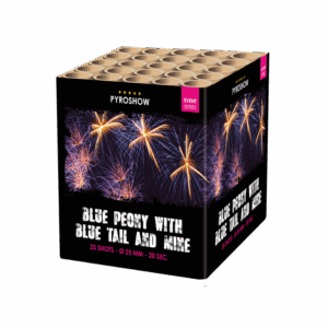 Blue Peony with Blue Tail and Mine